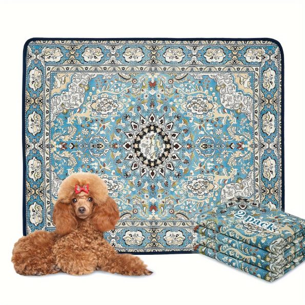 Qeils Washable Pee Pads for Dogs, Reusable Puppy Pads, Super Absorbent Leakproof Dog Training Pads, Non-Slip Potty Pads for Floor, Crate, Couch, Whelping Pads Litter Mat Pet Supplies