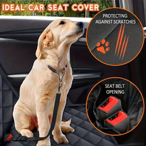 Car Back Seat Pet Mat, Car Travel Accessories, Scratch-Resistant Pet Car Pad, Pet Seat Cushion