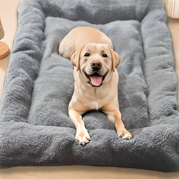 [Cozy Pet Bed] Reversible, Cozy Plush Pet Bed Mat for Cats & Dogs | All-Season, Dual-Sided Comfort, Polyester Fill, Ideal for Small to Large Pets, Durable, Quilted Pet Mat