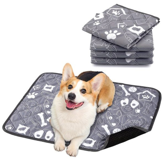 [Reusable Non-Slip Training Pad] Ownpets Washable Pee Pads For Dogs, 4 Packs Dog Pee Pads, Washable, Reusable And Non-Slip Pee Pads Training Pad For Whelping, Training, Potty And Playpen Mat, 17.8′′x23.6′′