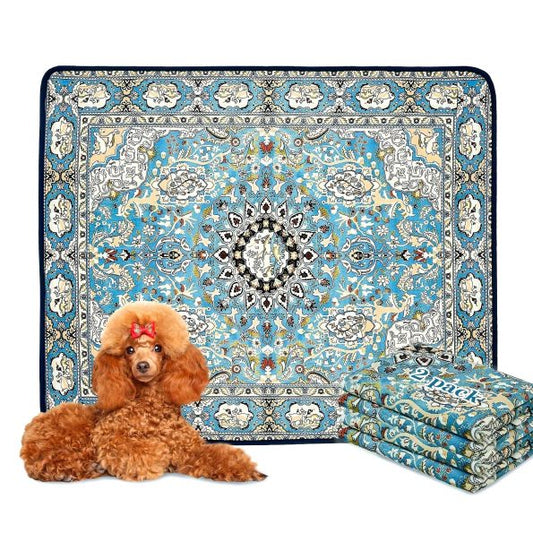 Qeils Washable Pee Pads for Dogs, Reusable Puppy Pads, Super Absorbent Leakproof Dog Training Pads, Non-Slip Potty Pads for Floor, Crate, Couch, Whelping Pads Litter Mat Pet Supplies